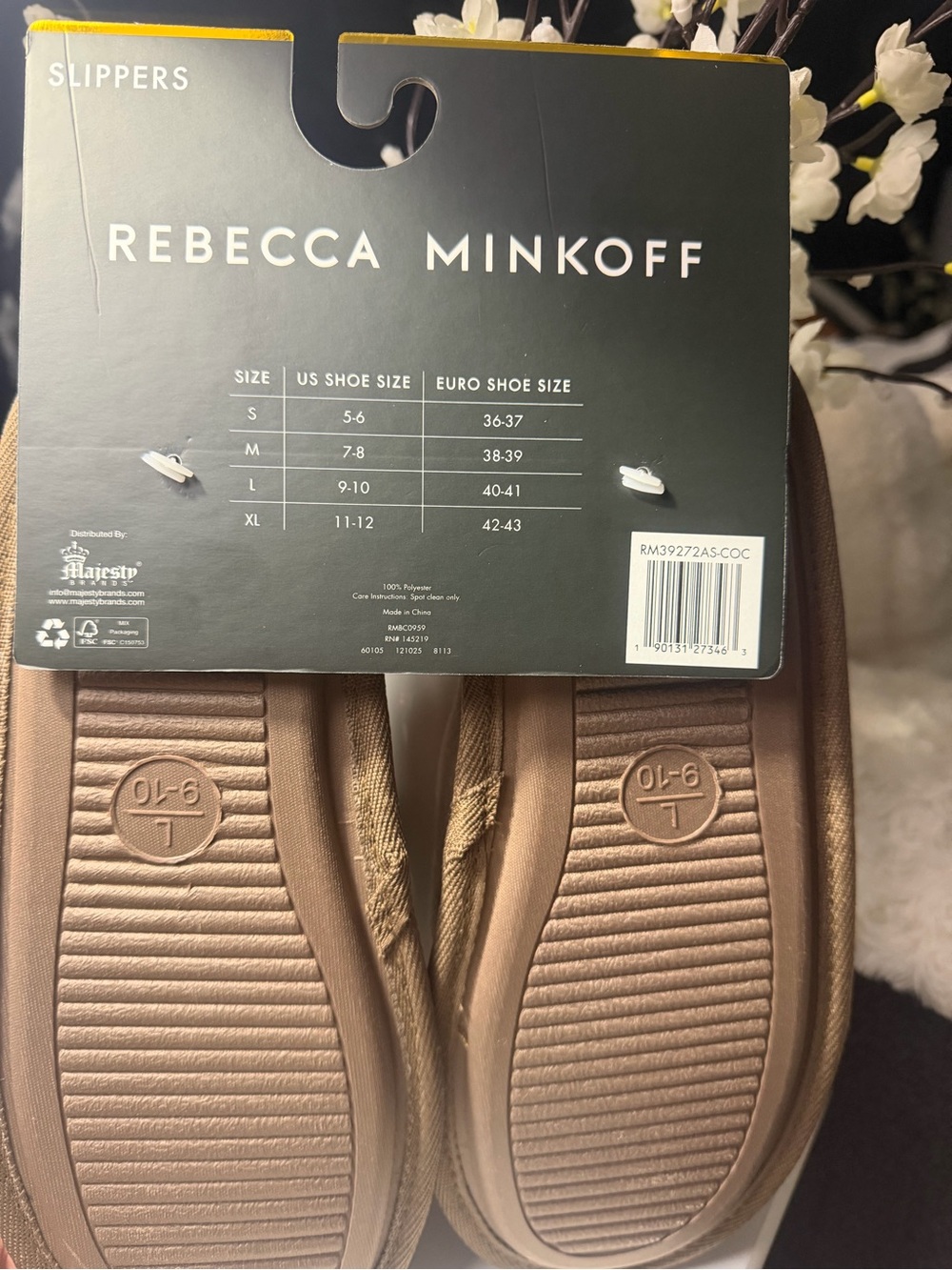 REBECCA MINKOFF Knotted Slide Slippers in Brown (L) 9-10 - Picture 5 of 9